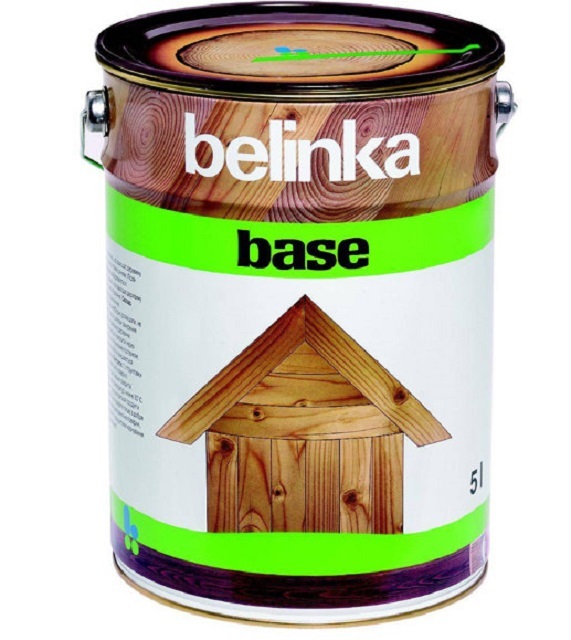 Словенская компания «Belinka» предлагает целый ряд высокоэффективных защитных антисептических средств для древесины. Одно из них — «Belinka Base», для общей базовой обработки деталей.
