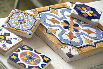 глиняная керамическая плитка ручной работы