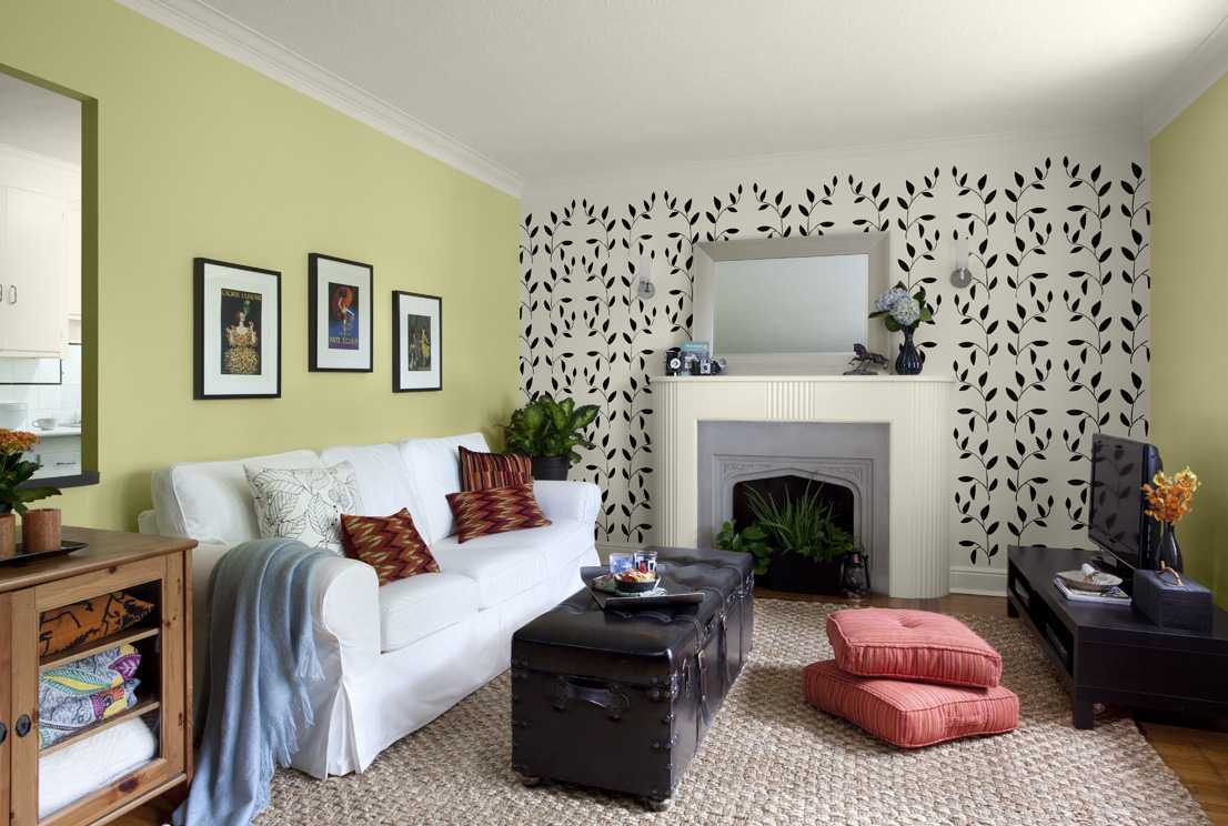 50 фото идей красивых обоев в интерьере гостиной комнаты: