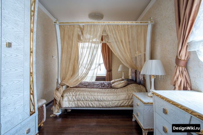 Дизайн спальни в стиле классицизм