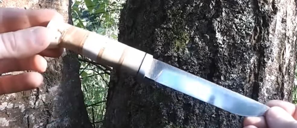 готовый самодельный нож из напильника