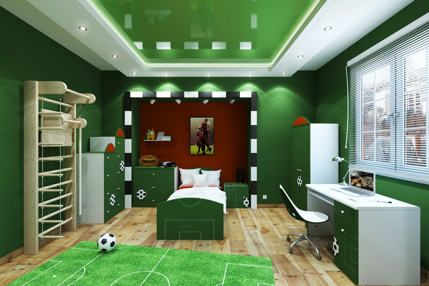 Дизайн маленькой комнаты подростка мальчика