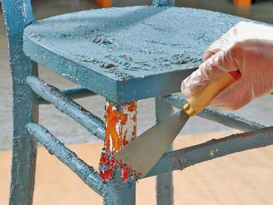 Способы снятия старого лака и краски с мебели