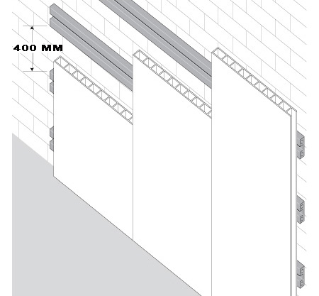 Сооружение обрешетки для стен и потолка